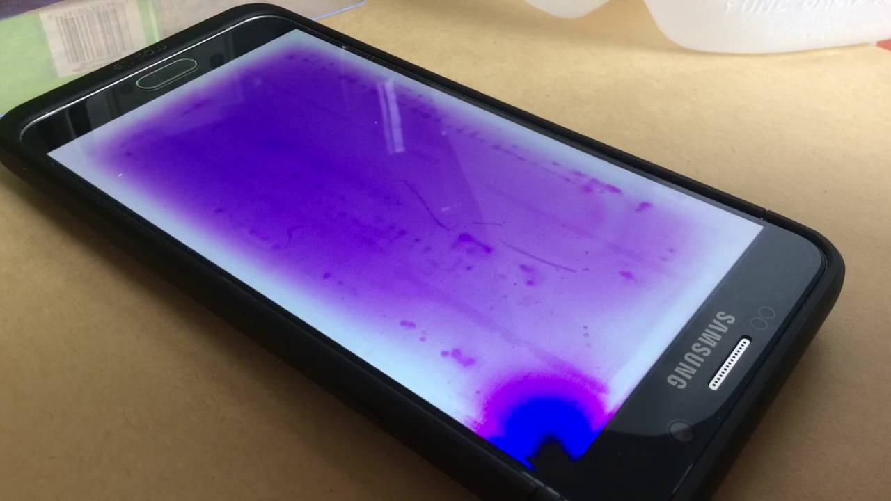 Màn hình điện thoại Samsung loang lỗ cần thay mới